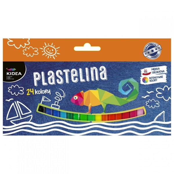 Plastelina Mix 24 Kolory Kidea Szkolna Derform dla Dzieci [PM24KKA]
