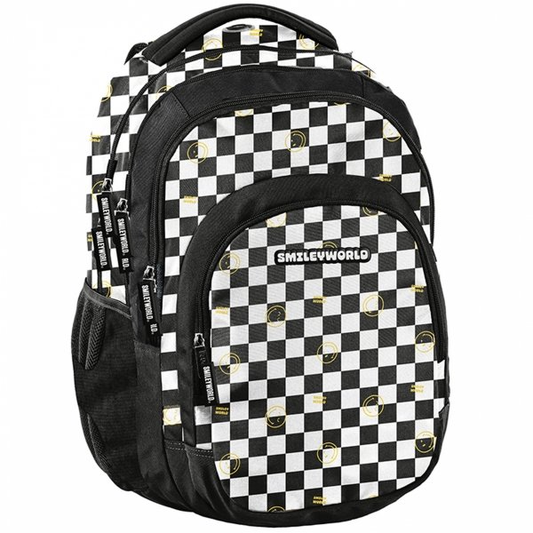 SMILEY SZACHOWNICA DUŻY PLECAK BeUniq MŁODZIEŻOWY SZKOLNY KOMPLET 5 elem.