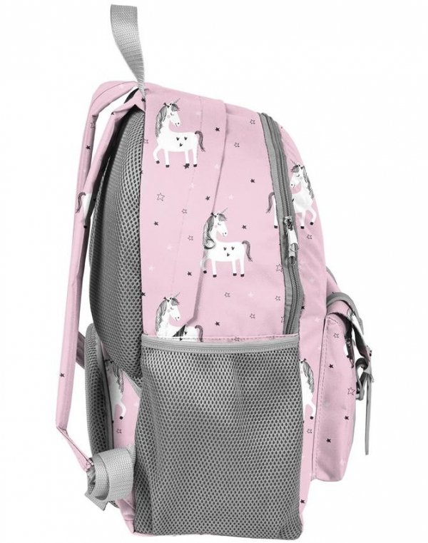 Komplet Plecak Jednorożec dla Dziewczynki Szkolny Różowy [PP19UN-810]