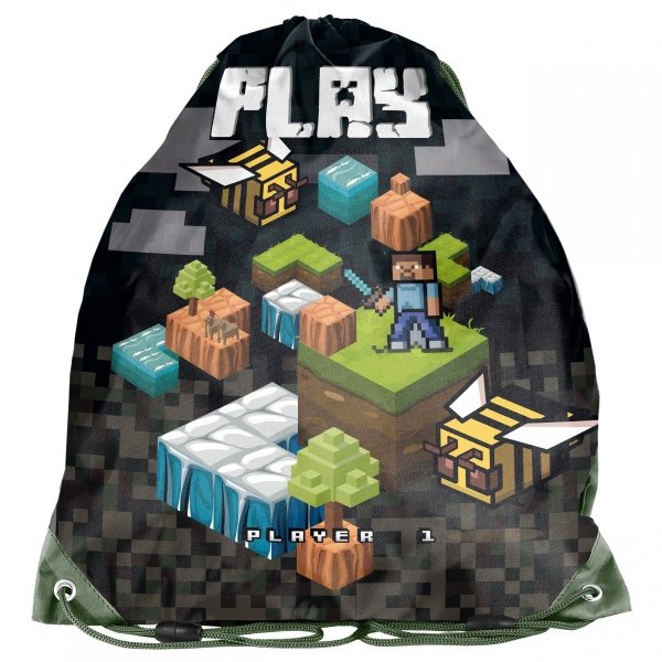 Plecak Minecraft Pixele Szkolny Zestaw 5w1 dla Chłopaka [PP21GM-090]