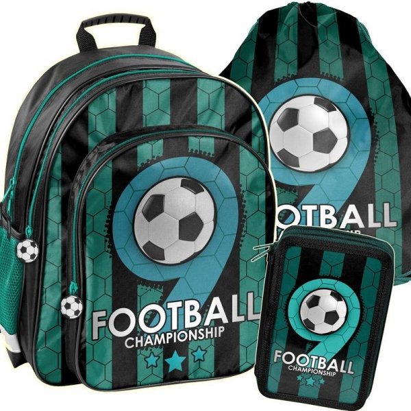 Plecak Szkolny dla Chłopaka z Piłką Nożną Komfortowy [PP19F-090]