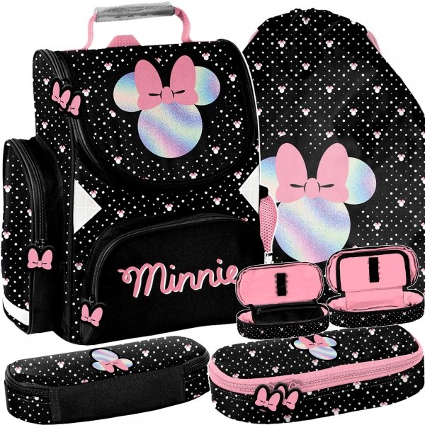 Myszka Minnie Tornister Nowoczesny Komplet 3w1 [DM23VV-525]