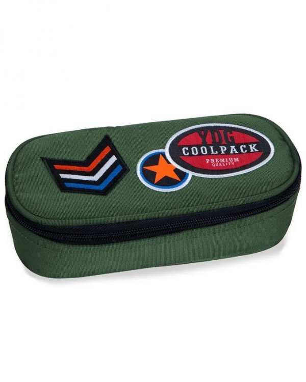 Cp CoolPack Plecak Zielony Młodzieżowy z Naszywkami [B24054]