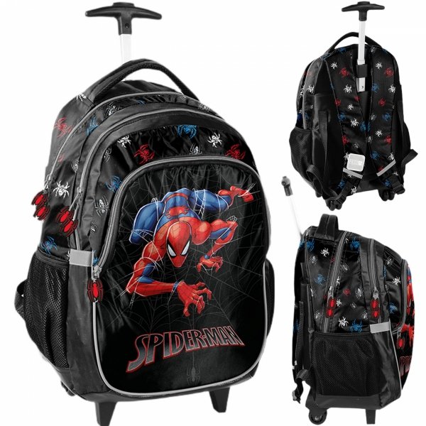 PLECAK SPIDERMAN NA KÓŁKACH DO SZKOŁY PODSTAWOWEJ DO 1 KLASY MARVEL PASO