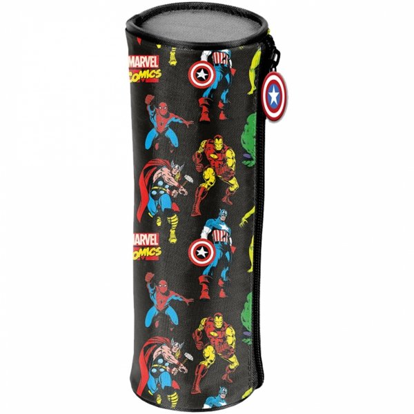 Avengers Piórnik Tuba Okrągły Szkolny Paso Avengers Chłopięcy do Podstawówki