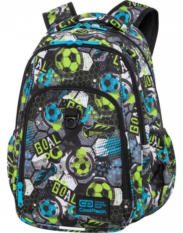 Plecak CP CoolPack dla Chłopaka z Piłką Niebieski Zielony [C18230]