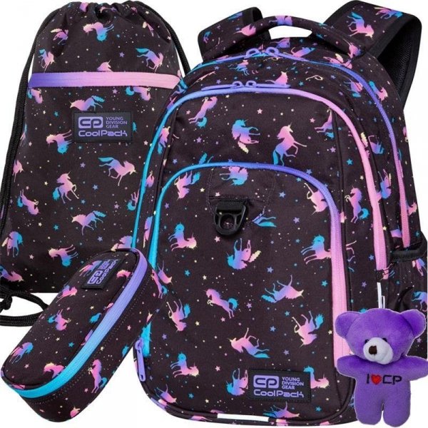 Modny Plecak CP CoolPack DARK UNICORN Jednorożec Strike [C18234]