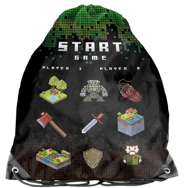 Gra Plecak na Kółkach Minecraft do Szkoły Komplet 3w1 [PP22CR-997]