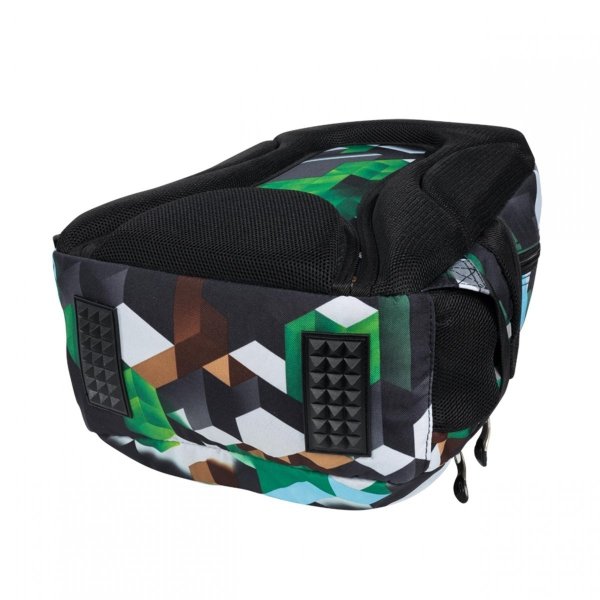 St.Right Plecak Młodzieżowy Gra Gry Minecraft [BP26 GREEN 3D BLOCKS]