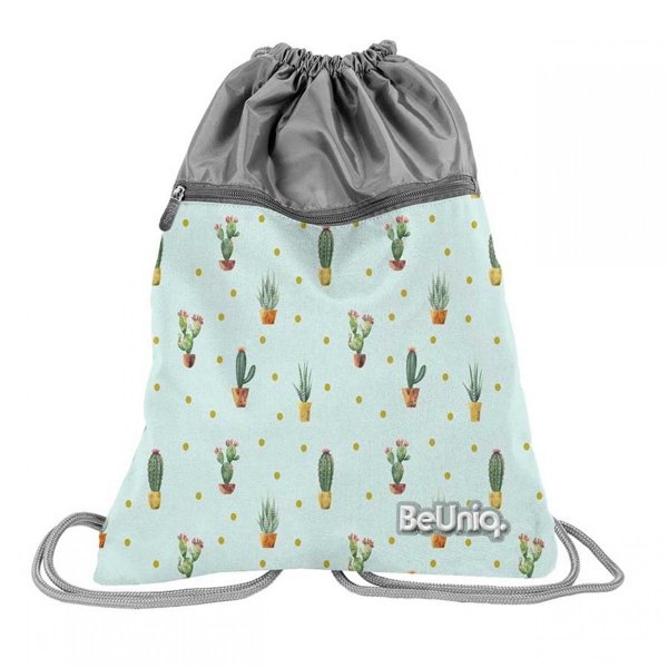 Nowoczesny Młodzieżowy Plecak w Kaktusy dla Dziewczyny BeUniq [PPGD20-2808]