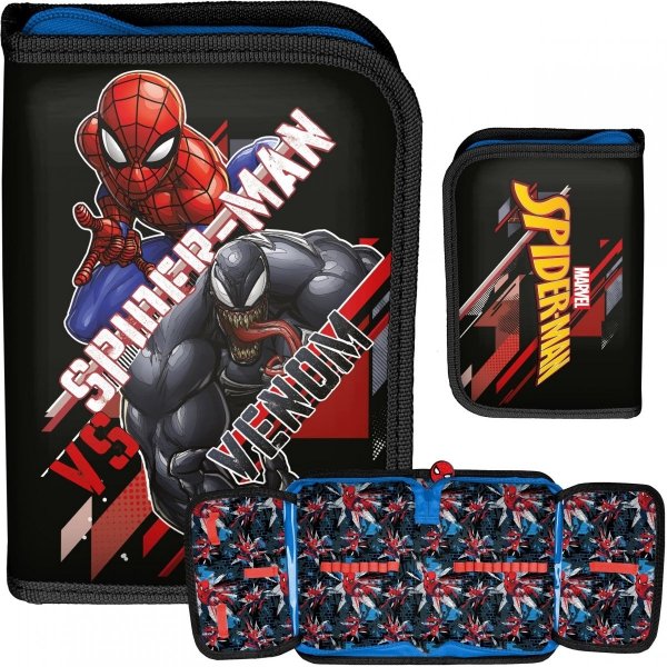 Rozkładany Piórnik Spider Man dla Chłopaka do Szkoły Marvel [SPX-001/BW]