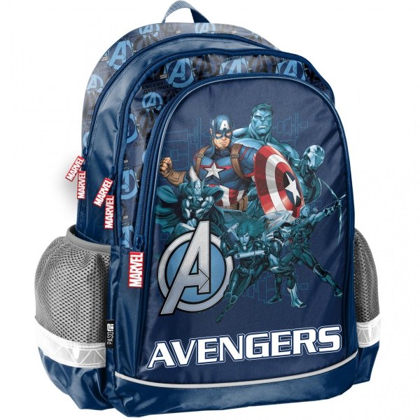 Praktyczny Niebieski Plecak Iron Man Szkolny Avengers [AV22KK-081]