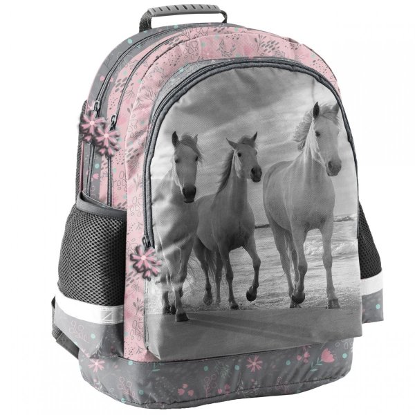Dziewczęcy Plecak Szkolny Koń Konie Paso Zestaw 5w1 [PP21HO-116]