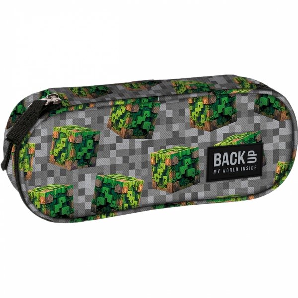 PLECAK BACKUP SZKOLNY MINECRAFT MŁODZIEŻOWY KOMPLET 5w1 PIKSELE GRA GAMER