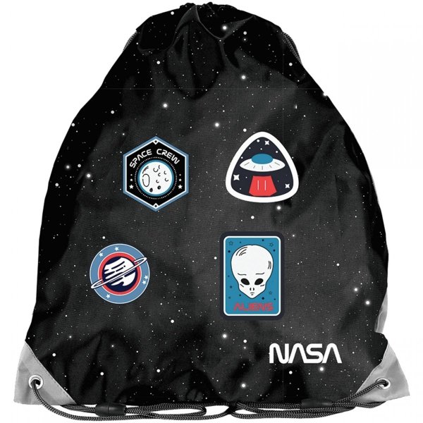Plecak Chłopięcy Szkolny Nasa z Naszywkami Ufo [PP20NS-081]