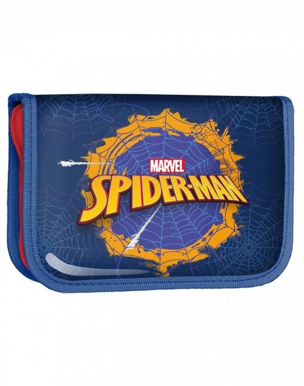 Piórnik Spiderman dla Chłopaka Szkolny z Wyposażeniem [SPU-001]