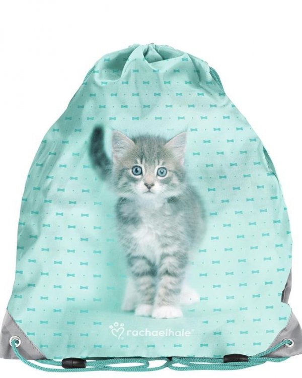 Duży Plecak Szkolny z Kotkiem Kotem dla Nastolatki [RLC-116]