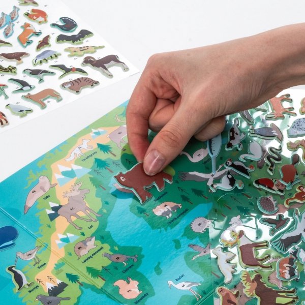 WYKLEJANKA ZWIERZĘTA EUROPY GRA GDZIE ONE ŻYJĄ KIDEA