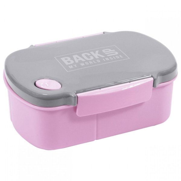 Zestaw Śniadaniowy Bidon Śniadaniówka Free BPA Różowa [SB3A57]