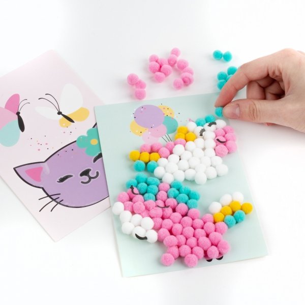 POMPONIASTE WYKLEJANKI UNICORN KIDEA JEDNOROŻEC