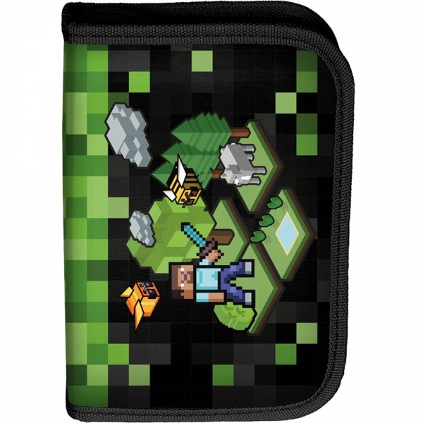 PASO CHŁOPIĘCY TORNISTER DO SZKOŁY MINECRAFT GRA PIKSELE ZESTAW 3w1 GRA
