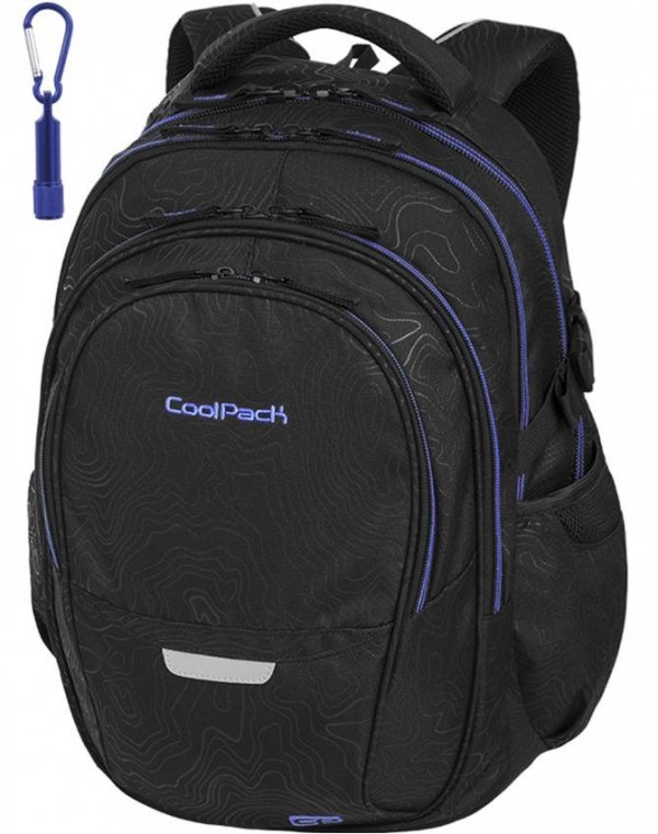 Plecak CoolPack Cp Młodzieżowy Szkolny Topography Blue [86001CP]