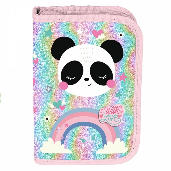 PANDA TORNISTER DO SZKOŁY DO 1 KLASY PODSTAWÓWKI DLA DZIEWCZYNY ZESTAW 3w1