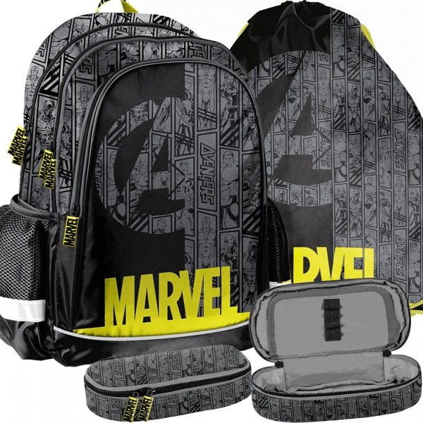 Avengers Plecak dla Fana Superbohaterów Marvel do Szkoły Zestaw [ANA-081]