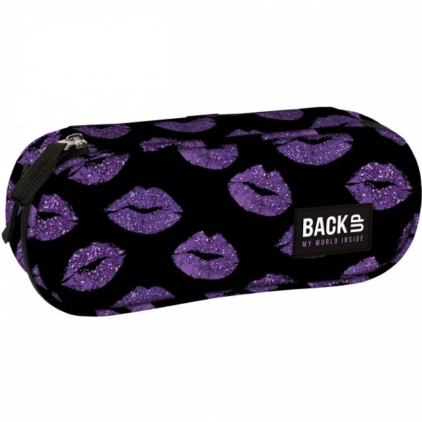 BACKUP PLECAK SZKOLNY MŁODZIEŻOWY DZIEWCZĘCY GLITTER KISS ZESTAW 5 ele