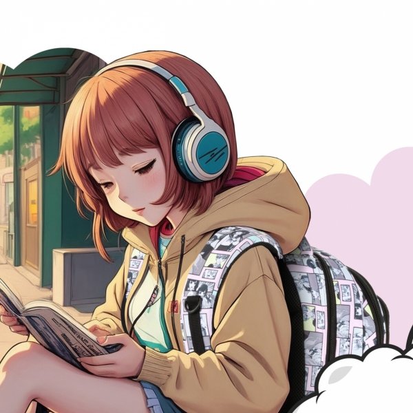 BACKUP MANGA PLECAK SZKOLNY DZIEWCZĘCY ZESTAW 3w1 ANIME KOMIKS