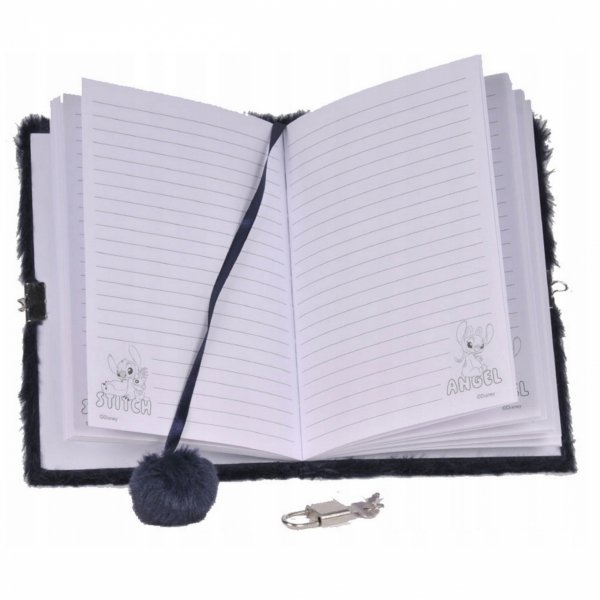 PLUSZOWY PAMIĘTNIK STICH DLA DZIEWCZYNKI DZIECIĘCY WŁOCHACZ NA KŁÓDKĘ