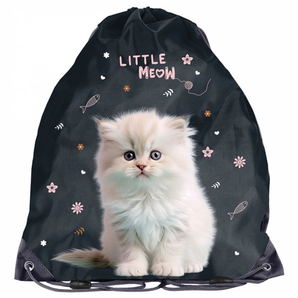 DZIEWCZĘCY TORNISTER SZKOLNY Z KOTKIEM DO 1 KLASY KOTEK KOMPLET 3w1 CATS