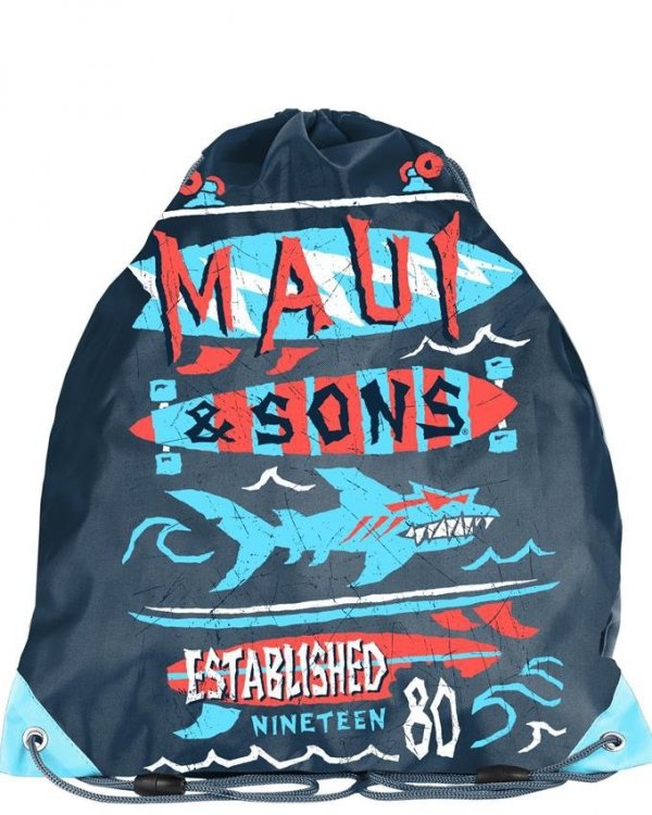 Szkolny Tornister Maui&amp;Sons dla Chłopaka Rekiny [Maul-525]
