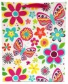 Torebka ozdobna prezentowa kwiaty i motyle 1327A 31x42x12cm p12, mix cena za 1 szt