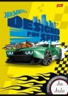 Zeszyt do nauki pisania A4 32k Hot Wheels linia podwójna dwukolorowa laminowany p15 mix cena za 1 szt