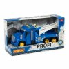 Polesie 86570 Profi' samochód ewakuator z napędem, niebieski, światło, dźwięk w pudełku