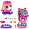 Polly Pocket Kucykowe rodeo Zestaw kompaktowy: 1 mikro lalka, 2 figurki koników i akcesoria JCR39 MATTEL