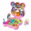 Polly Pocket Troskliwe Misie Zestaw kompaktowy: mikro lalka Polly, dwie figurki misiów, pojazd zabawka i akcesoria JCC14 MATTEL