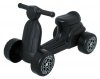 PLASTO Hulajnoga czterokołowa z cichymi kółkami 60kg 18mc+ Czarna PLA1087