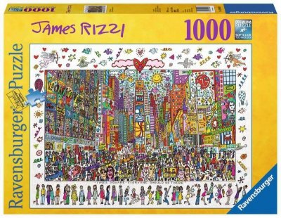 PROMO Puzzle 1000el James Rizzi Time Square 190690 RAVENSBURGER p5