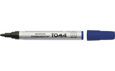 Marker permanentny okrągły niebieski p10. TOMA, cena za 1szt.