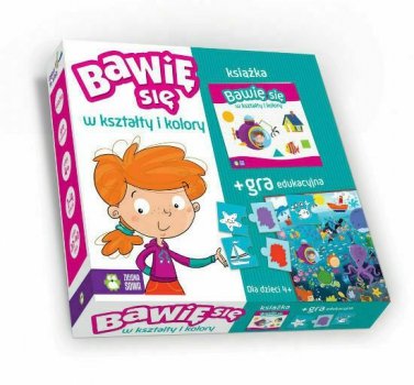 PROMO.Książka Bawię się w kształty i kolory. ZIELONA SOWA