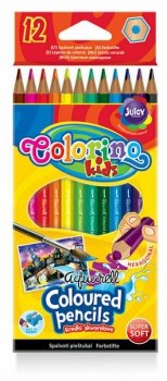 Kredki 12kol akwarelowe COLORINO