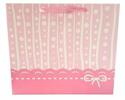 Torebka ozdobna prezentowa 4wz 1449A 42x33x12cm p12, mix cena za 1 szt