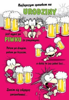 PROMO Karnet złoty Urodzinowy p5 VERTE cena za 1 sztukę
