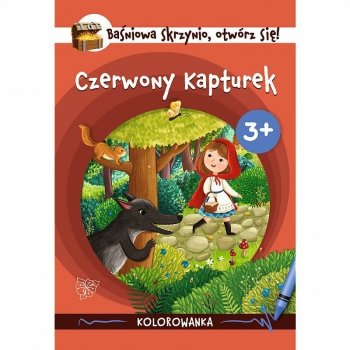 PROMO Baśniowa skrzynio otwórz się! Kolorowanki. Czerwony kapturek KS09932 Trefl