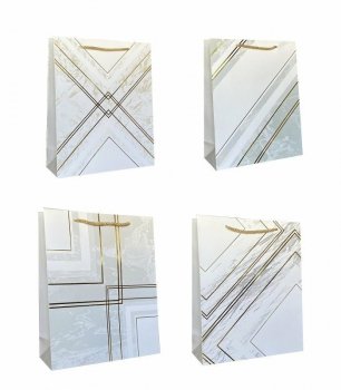Torebka ozdobna prezentowa 4wz 959A 30x40x12cm p12 mix cena za 1 szt