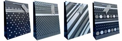 Torebka ozdobna prezentowa JP662C 18x23x10cm mix cena za 1 szt