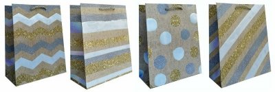 Torebka ozdobna prezentowa JP 635B 26x32x10cm mix cena za 1 szt