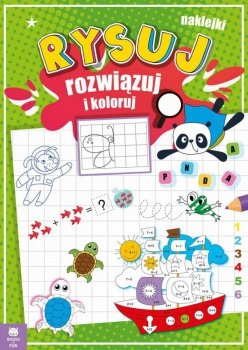 Książeczka Rysuj, rozwiązuj i koloruj